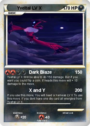 Pokemon Yveltal LV X