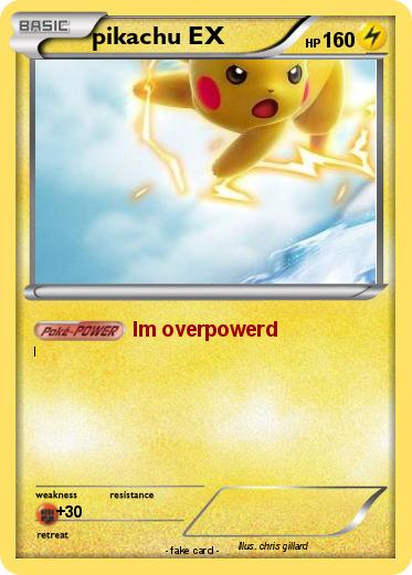 Pokemon pikachu EX