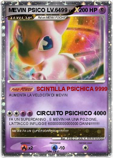 Pokemon MEVIN PSICO LV.6499