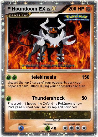 Pokemon P Houndoom EX