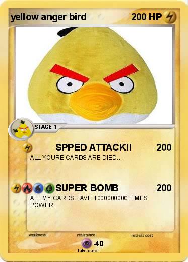 Pokemon yellow anger bird