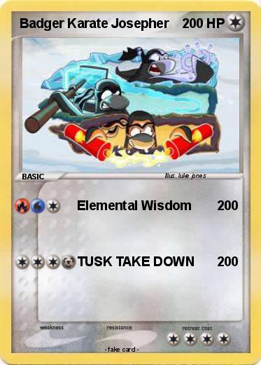 Pokemon Badger Karate Josepher