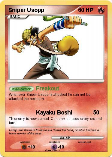Pokemon Sniper Usopp