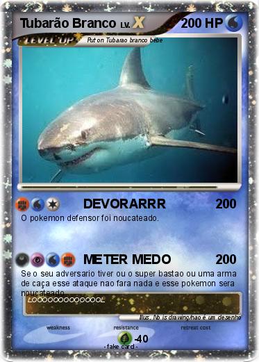 Pokemon Tubarão Branco