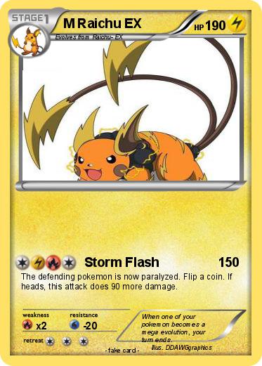 Pokemon M Raichu EX