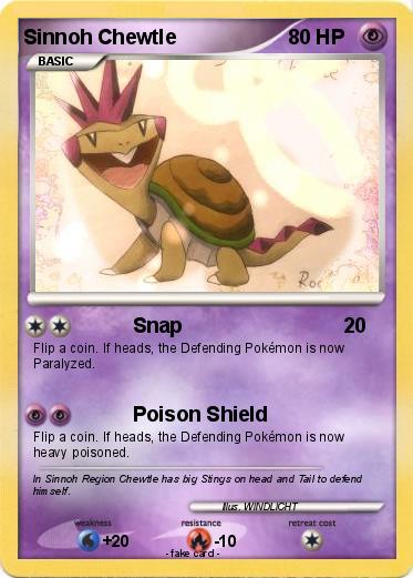 Pokemon Sinnoh Chewtle