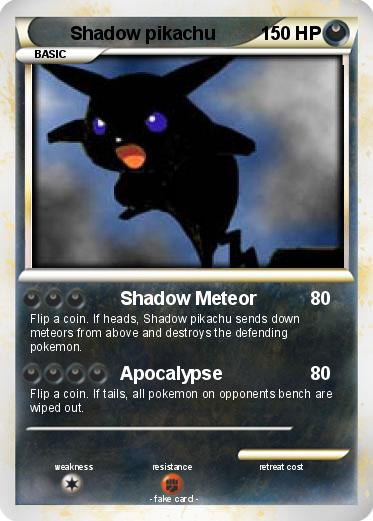 Pokemon Shadow pikachu
