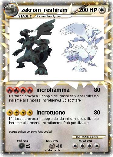 Pokemon zekrom  reshiram