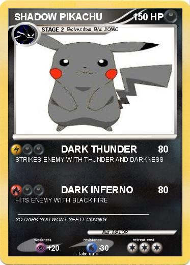 Pokemon SHADOW PIKACHU