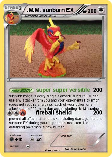 Pokemon .M.M. sunburn EX