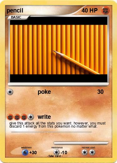 Pokemon pencil