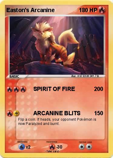 Pokemon Easton's Arcanine