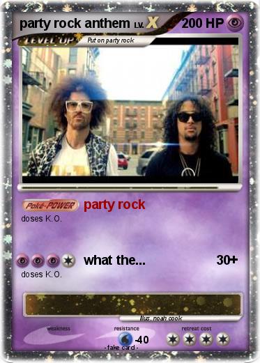 Pokemon party rock anthem