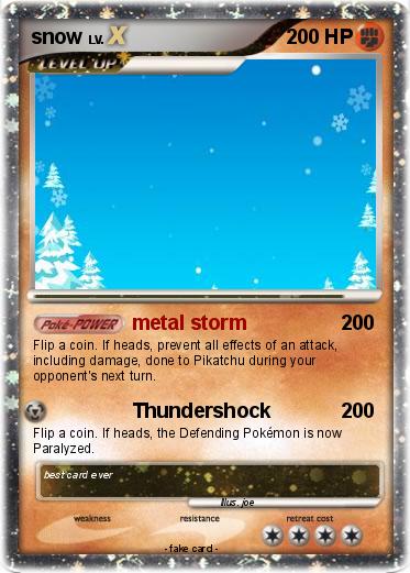 Pokemon snow
