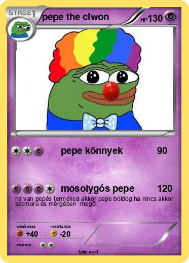 Pokemon pepe the clwon