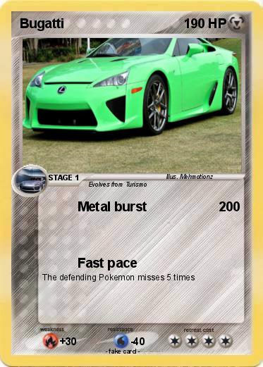 Pokemon Bugatti