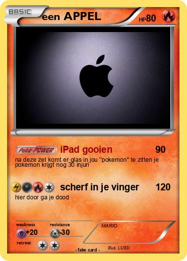 Pokemon een APPEL