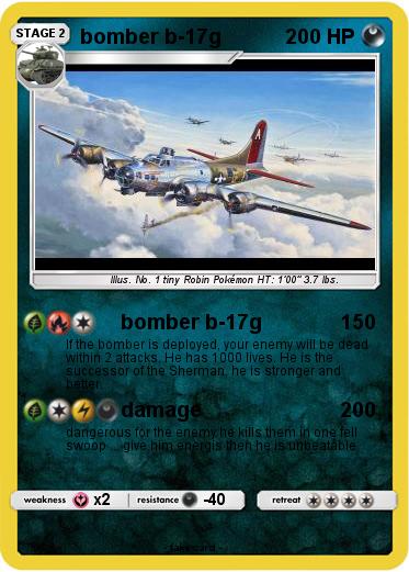 Pokemon bomber b-17g