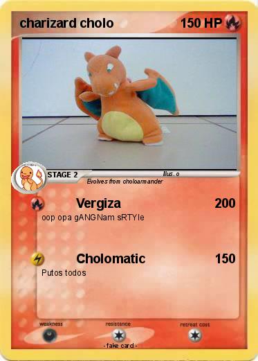 Pokemon charizard cholo