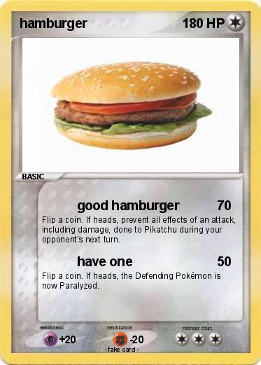 Pokemon hamburger