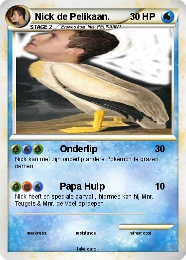 Pokemon Nick de Pelikaan.