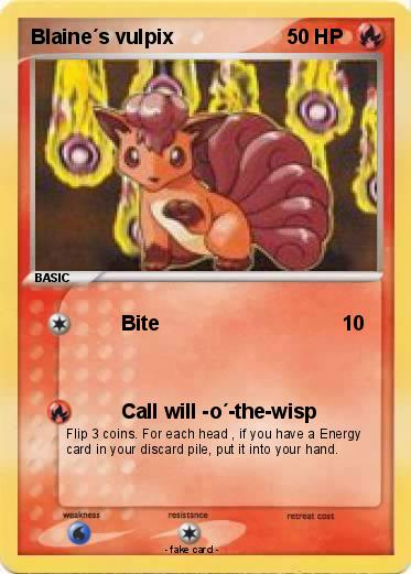 Pokemon Blaine´s vulpix