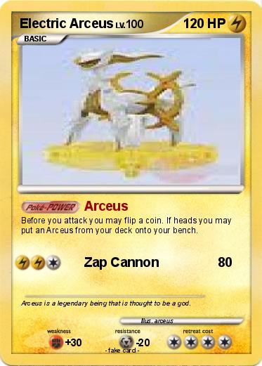 Pokemon Electric Arceus