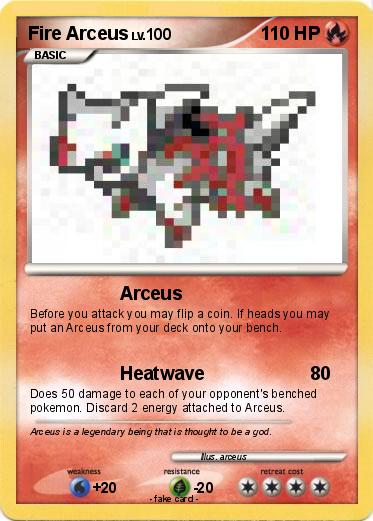Pokemon Fire Arceus