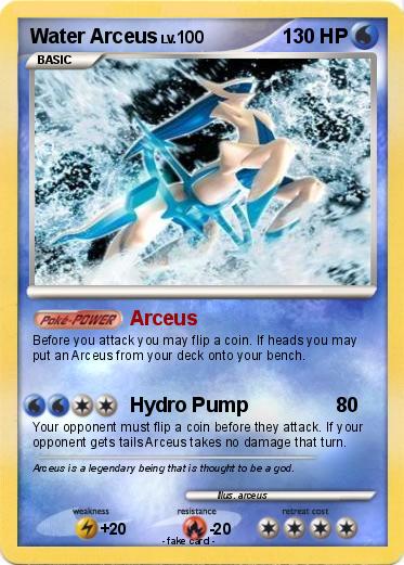 Pokemon Water Arceus