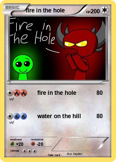 Pokemon fire in the hole