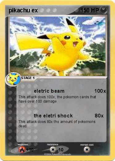 Pokemon pikachu ex