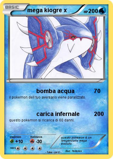 Pokemon mega kiogre x