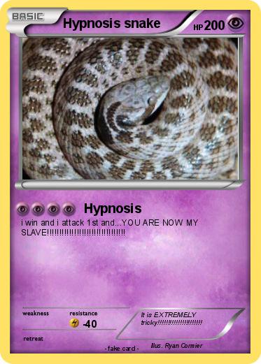 Pokemon Hypnosis snake