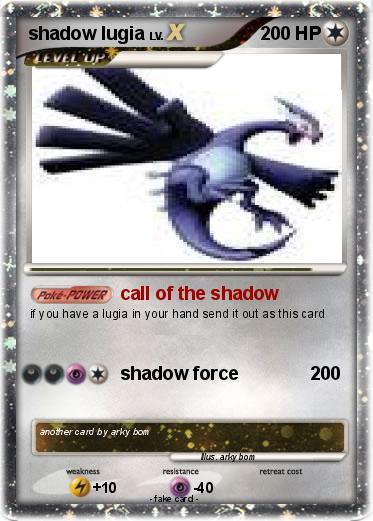 Pokemon shadow lugia