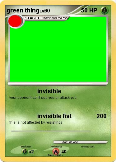 Pokemon green thing