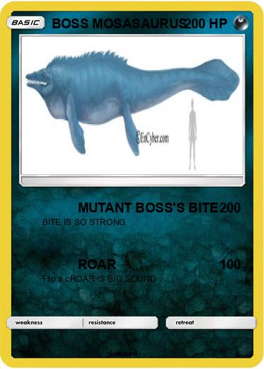 Pokemon BOSS MOSASAURUS