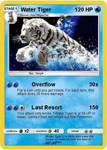Pokemon Water Tiger