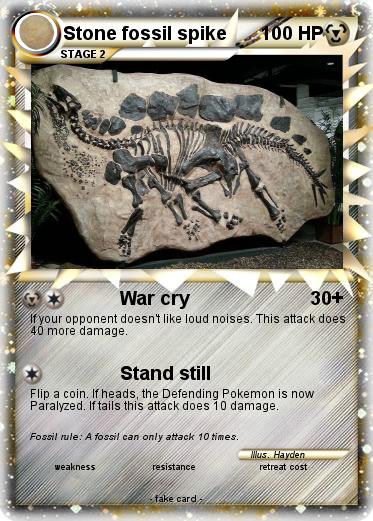 Pokemon Stone fossil spike