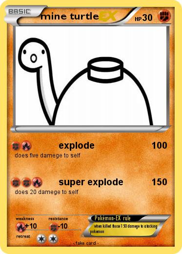 Pokemon mine turtle