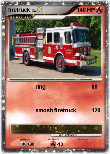 Pokemon firetruck