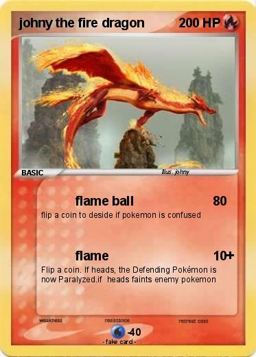 Pokemon johny the fire dragon
