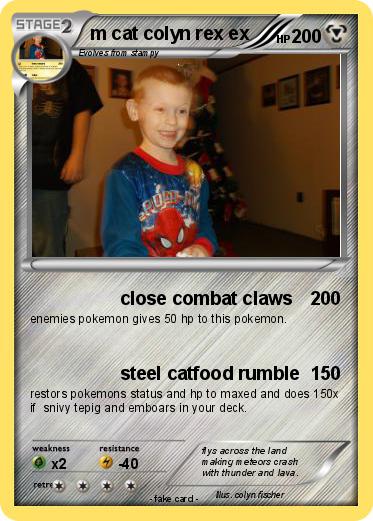 Pokemon m cat colyn rex ex