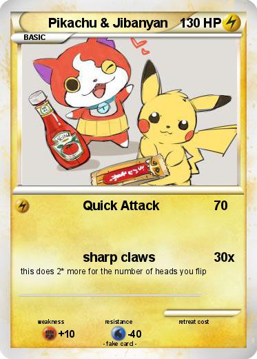 Pokemon Pikachu & Jibanyan