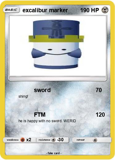 Pokemon excalibur marker