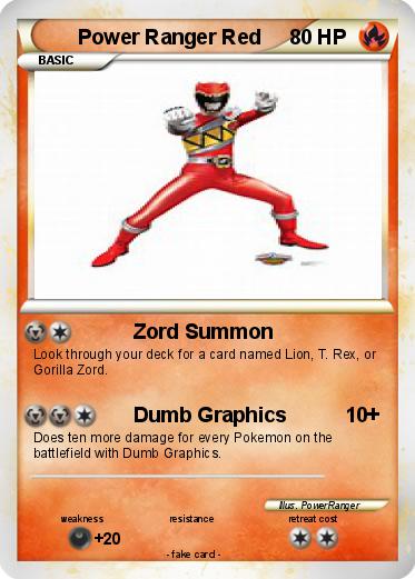 Pokemon Power Ranger Red