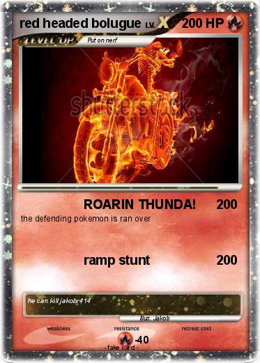 Pokemon red headed bolugue