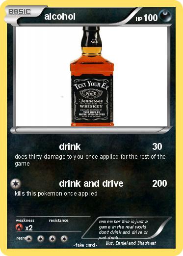 Pokemon alcohol