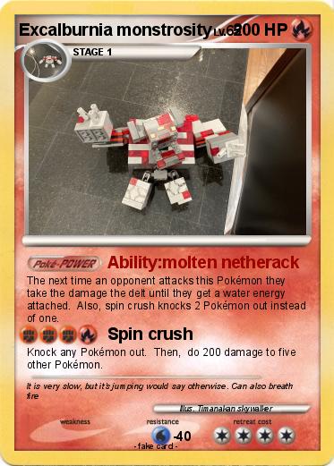 Pokemon Excalburnia monstrosity