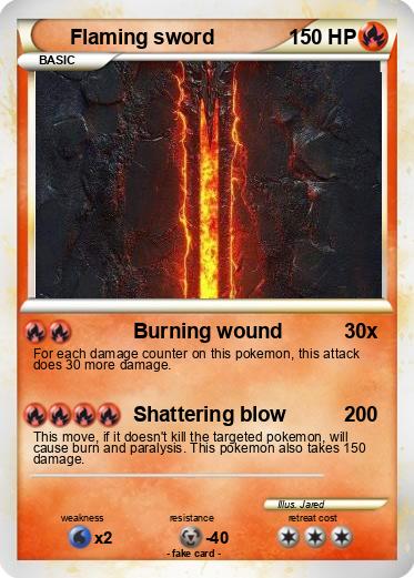 Pokemon Flaming sword