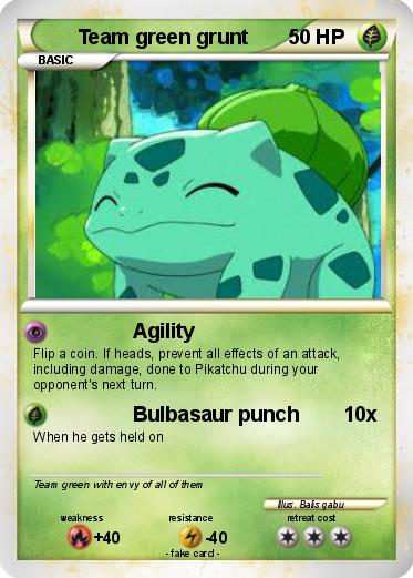 Pokemon Team green grunt